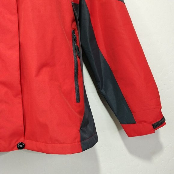 Winter Rain Fleece Lined Jacket Lightweight Outdoor Raincoat Hooded Wome… - Picture 8 of 10